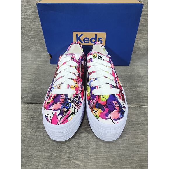 Keds Triple up Watercolor Floral sneakers Size 7 - Picture 11 of 11